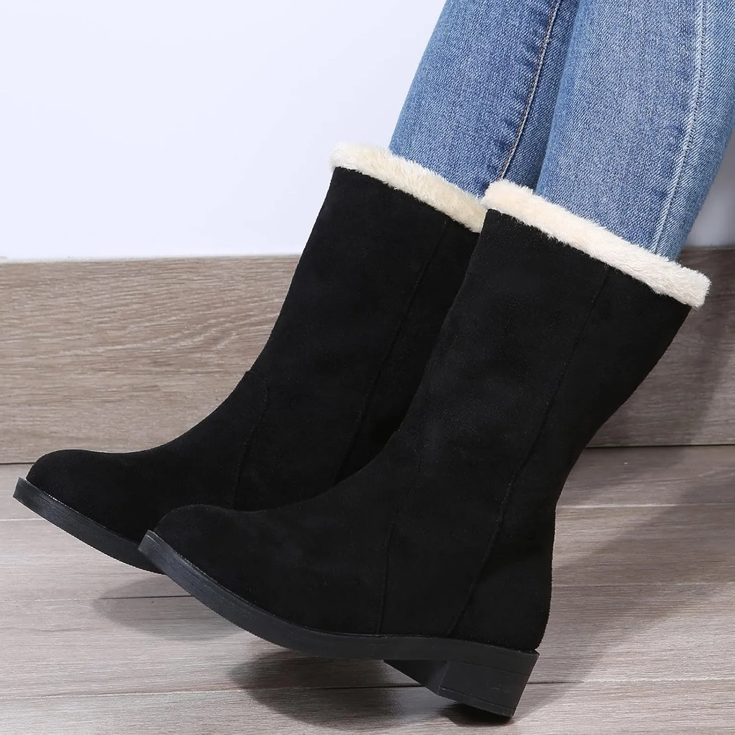 Women's Snow Boots Waterproof Winter Boots Lightweight Warm Snow Boots Women Women's Winter Boots Size 9 Wide Width Warm Winter Boots for Women Indoors Botas De Frio Para Mujer Largas
