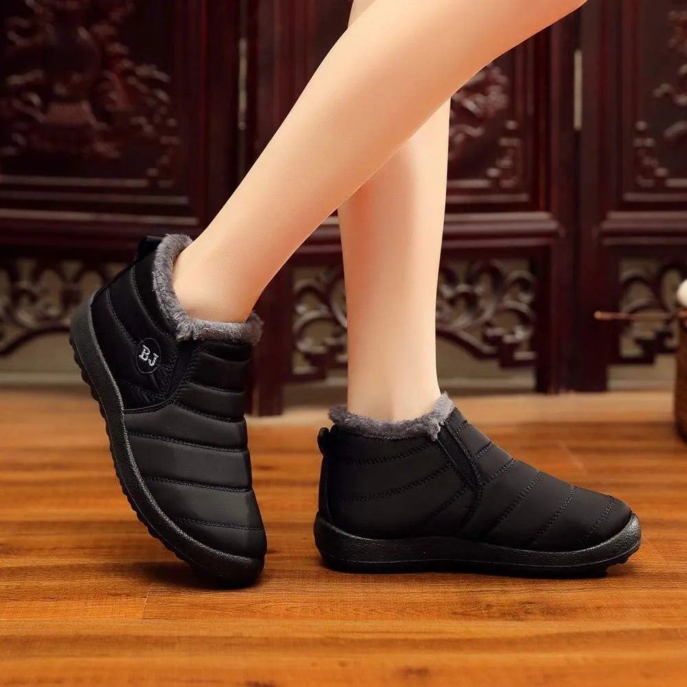 Women's Snow Boots Waterproof Zipper Womens Winter Boots Wide Calf Size 9 Rounded Toe Snow Boots Size 7 Women Women Boots Winter Fashion Botas Para El FrO De Mujeres