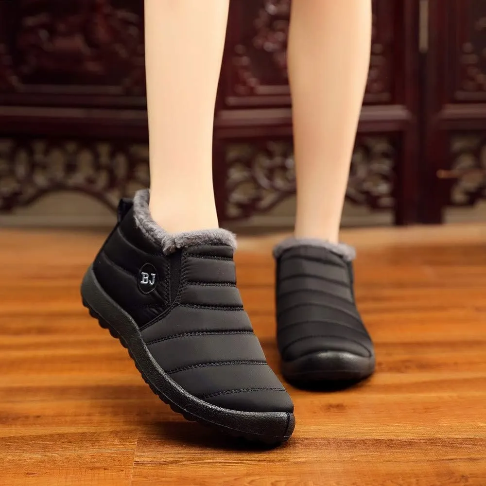 Women's Snow Boots Waterproof Zipper Womens Winter Boots Wide Calf Size 9 Rounded Toe Snow Boots Size 7 Women Women Boots Winter Fashion Botas Para El FrO De Mujeres