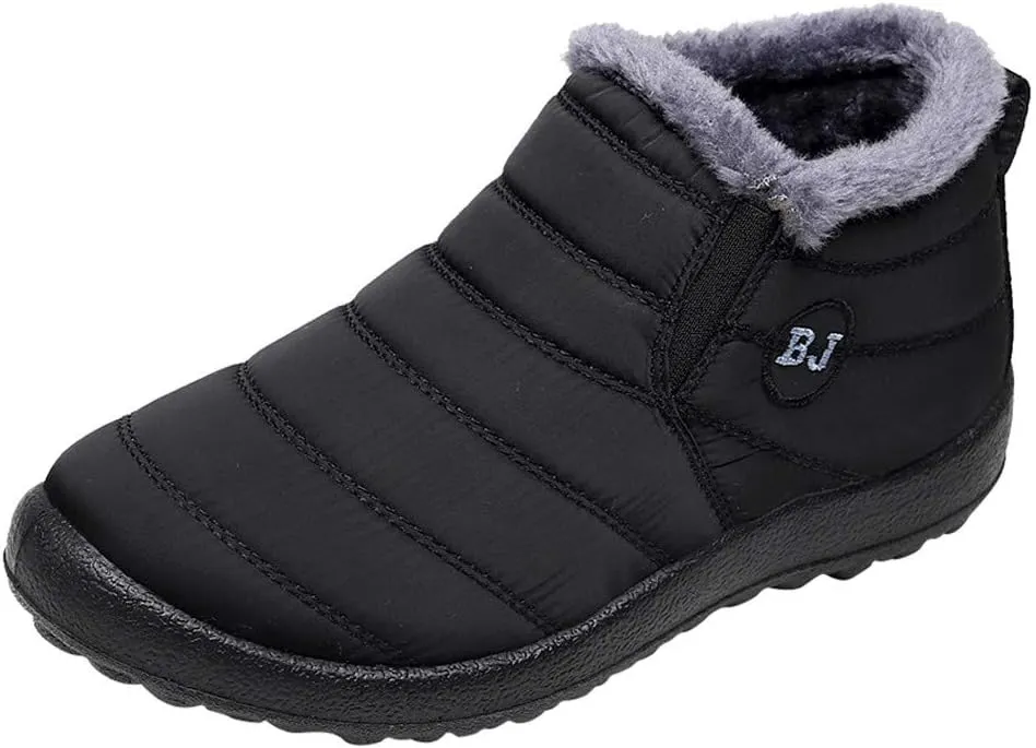 Women's Snow Boots Waterproof Zipper Womens Winter Boots Wide Calf Size 9 Rounded Toe Snow Boots Size 7 Women Women Boots Winter Fashion Botas Para El FrO De Mujeres