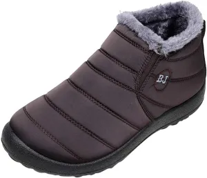 Women's Snow Boots Waterproof Zipper Womens Winter Boots Wide Calf Size 9 Rounded Toe Snow Boots Size 7 Women Women Boots Winter Fashion Botas Para El FrO De Mujeres