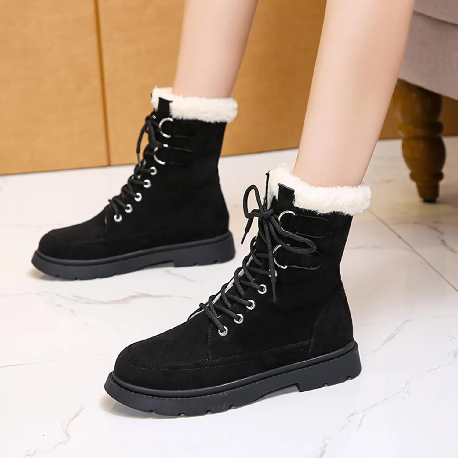Women's Snow Boots Wide Width Size 11 Gothic Fashion Winter Boots for Women Wide Width Winter Snow Boots for Women Cozy Boots for Women Womens Waterproof Winter Boots Tall