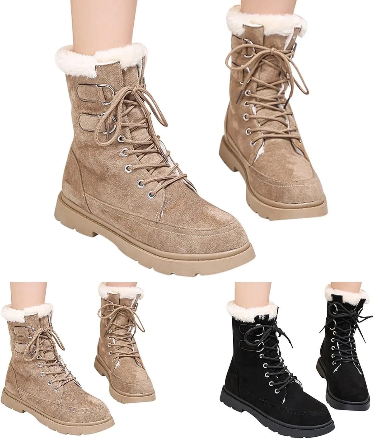Women's Snow Boots Wide Width Size 11 Gothic Fashion Winter Boots for Women Wide Width Winter Snow Boots for Women Cozy Boots for Women Womens Waterproof Winter Boots Tall
