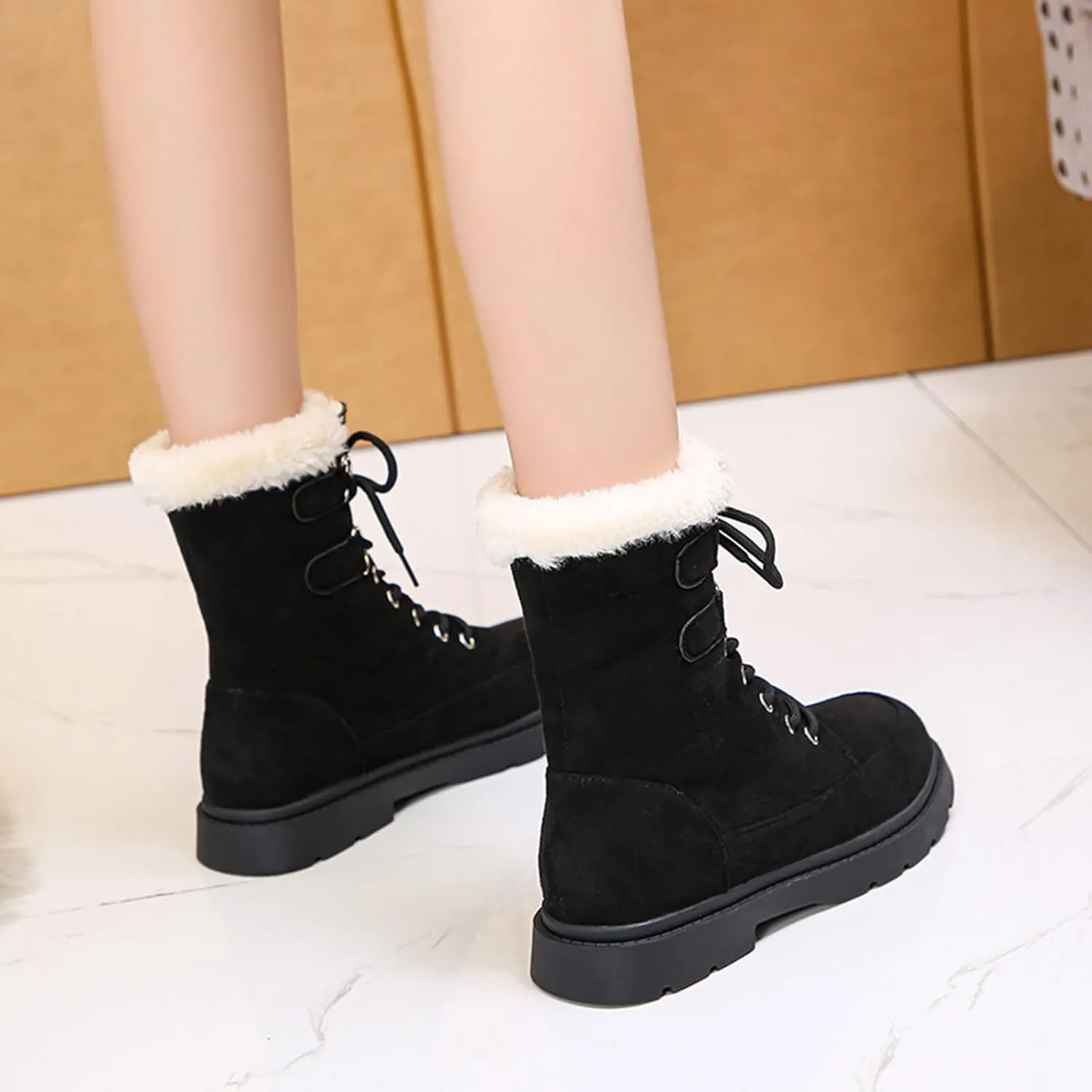 Women's Snow Boots Wide Width Size 11 Gothic Fashion Winter Boots for Women Wide Width Winter Snow Boots for Women Cozy Boots for Women Womens Waterproof Winter Boots Tall