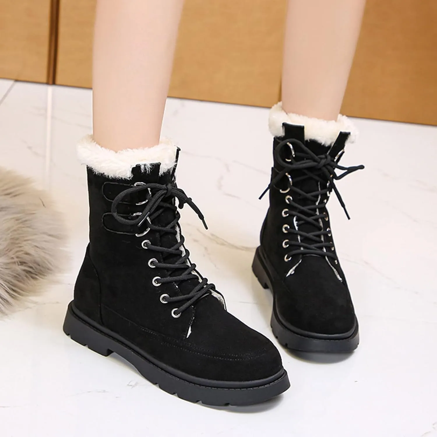 Women's Snow Boots Wide Width Size 11 Gothic Fashion Winter Boots for Women Wide Width Winter Snow Boots for Women Cozy Boots for Women Womens Waterproof Winter Boots Tall