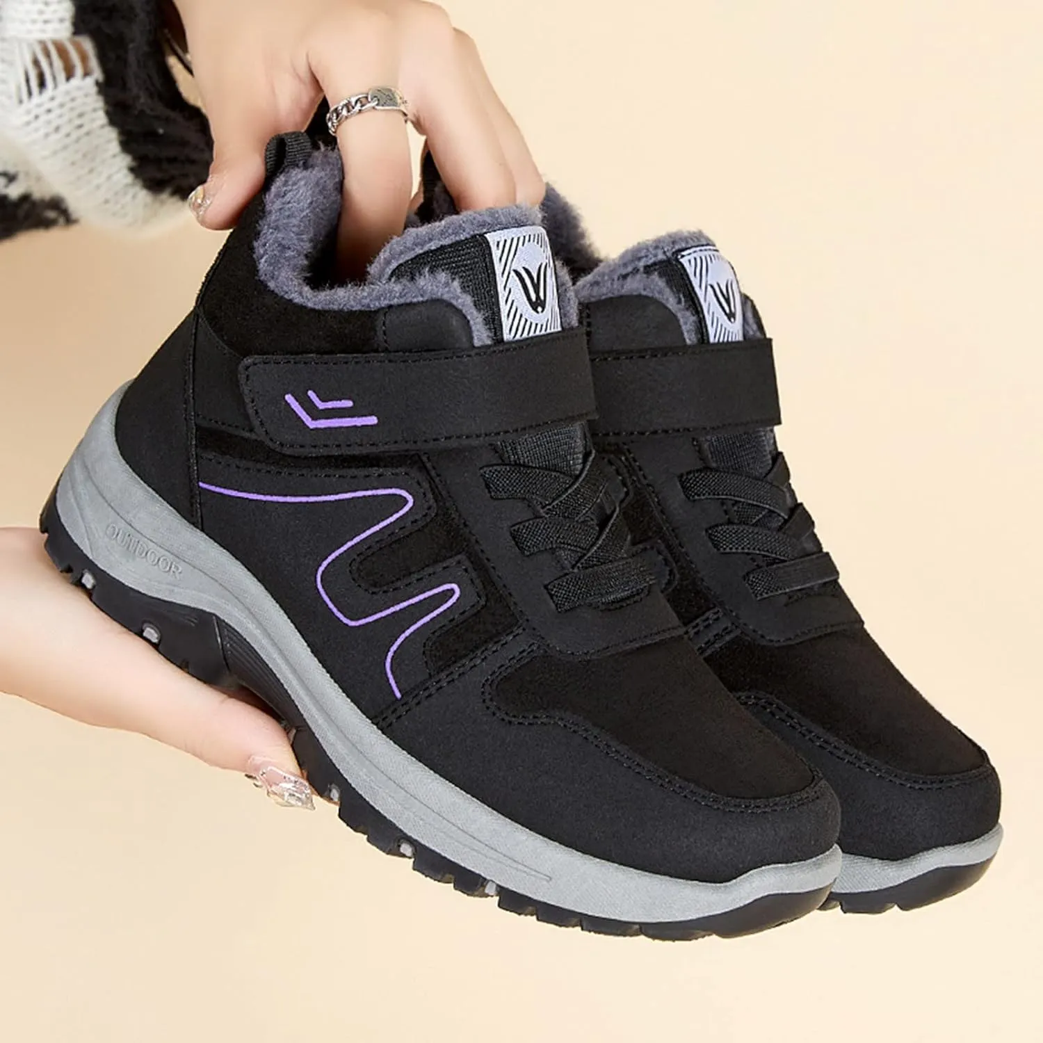 Womens Snow Boots Wide Width Snow Boots for Women Size 7 Wide Women Winter Booties Womens Tall Rubber Boots Waterproof Botas Para Mujer De Invierno