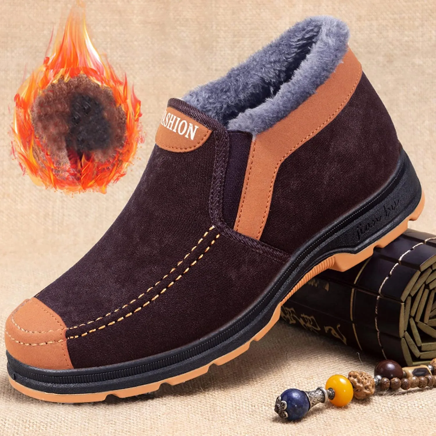 Womens Snow Boots Winter Warm Fu Lined Ankle Booties aterproof Insulated Slip On Shoes Short Boot Casual Shoes