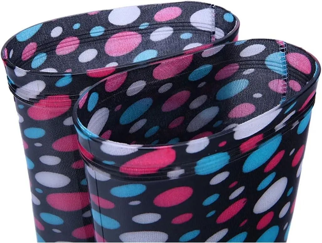 Women's Waterproof Lightweight Knee-High Garden Shoes Woman Flower Rubber Platform Work Boot