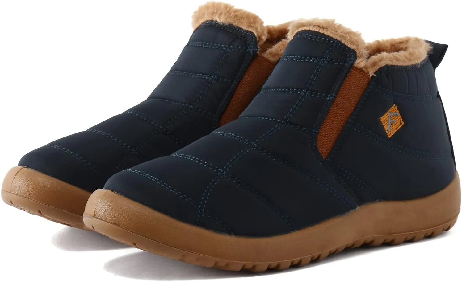 Womens Wide Size 10.5 Snow Boots Zippered Snow Boots for Women Waterproof Insulated Woman Winter Boots Wide Winter Womens Boots Ankle Botas De Mujer Para El Frio Y Agua