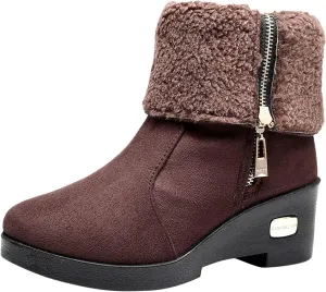 Womens Winter Boots Waterproof Boots Cold Weather Walking Shoes Warm Lightweight Hiking Boot Snow Boots for Teens