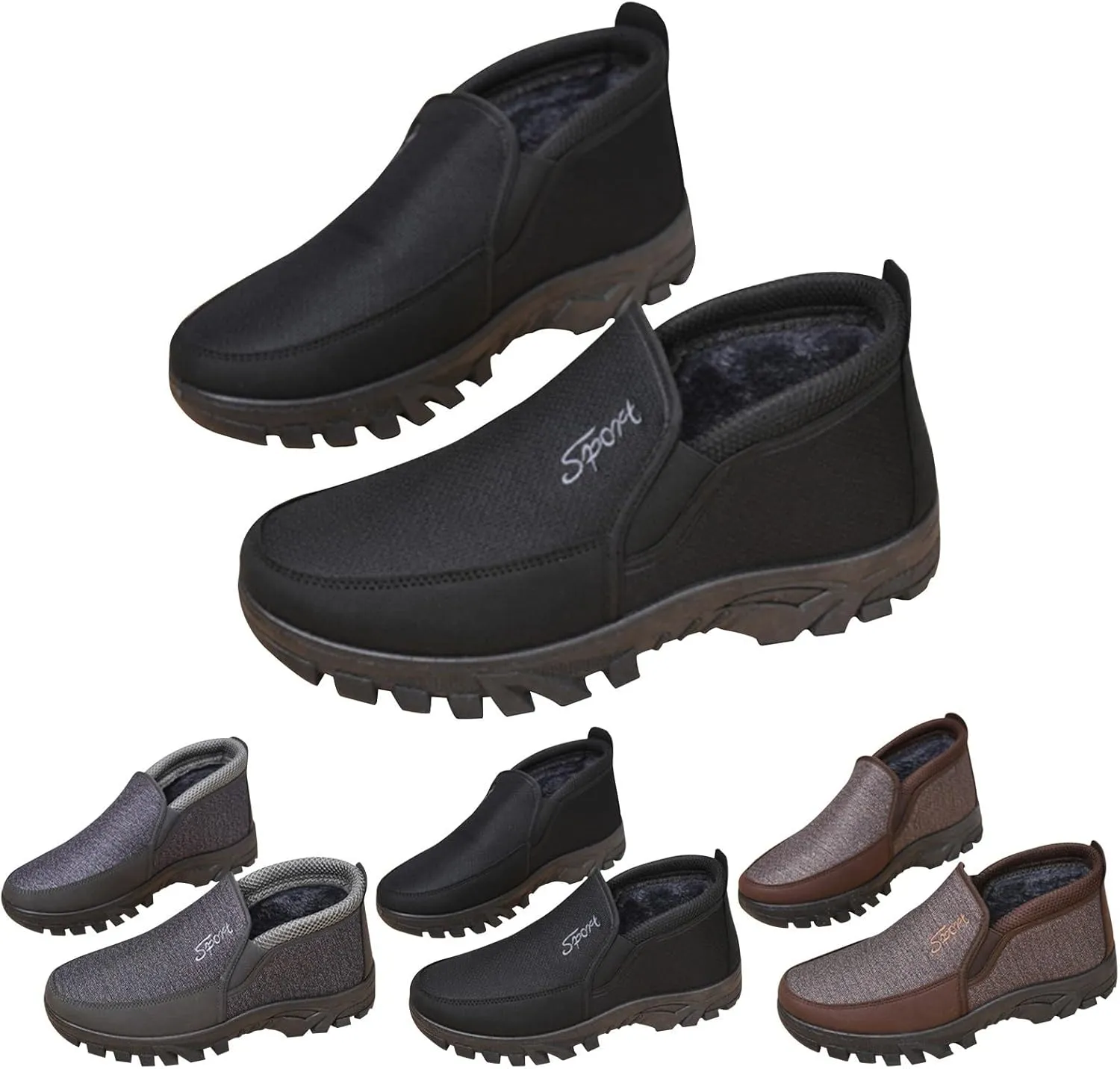 Women's Winter Boots Waterproof Tall Women's Winter Boots Waterproof Non Slip All Black Boots for Winter Snowboots Womens Extra Wide Width Winter Boots