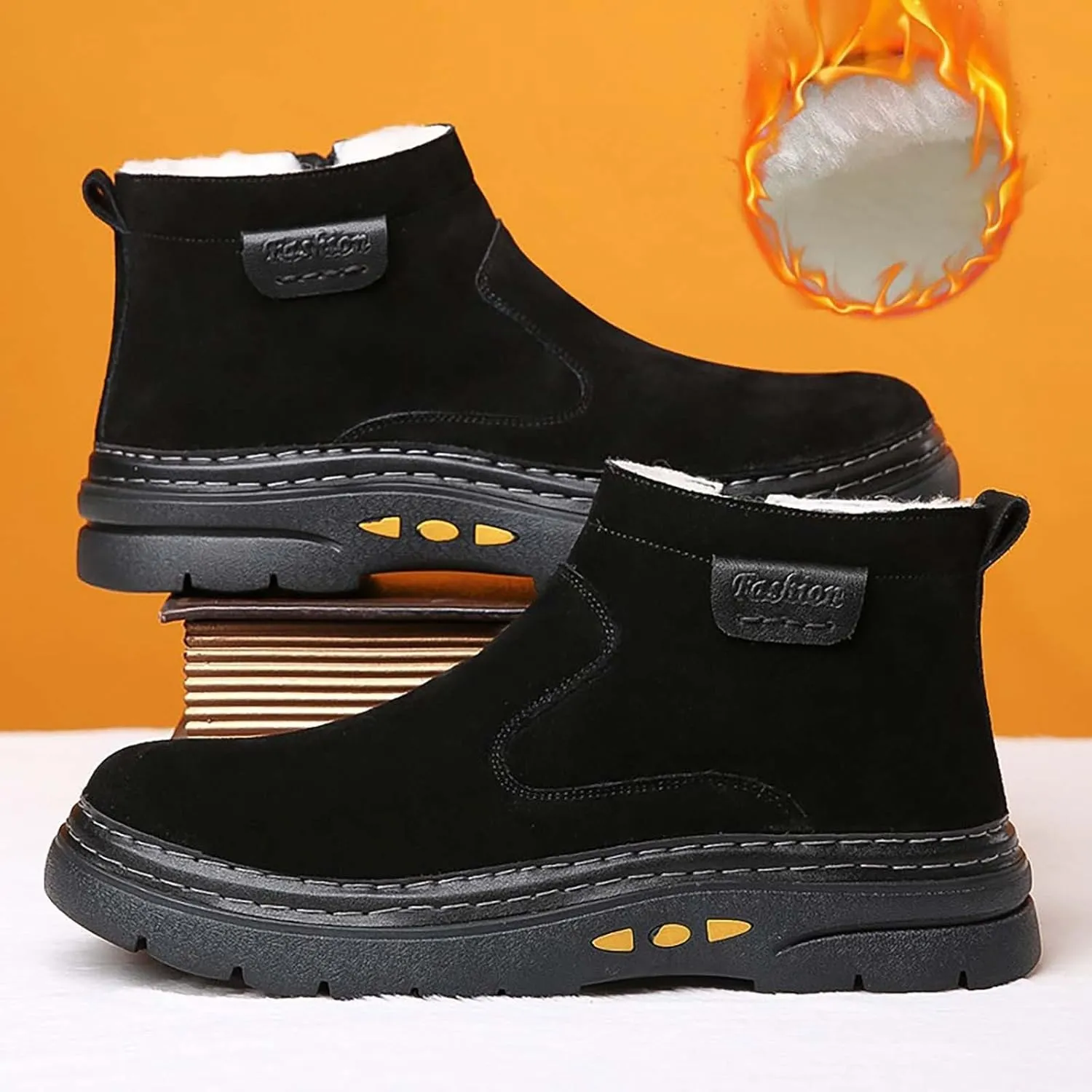 Women's Winter Boots Waterproof Tall Women's Winter Boots Waterproof Non Slip All Black Boots for Winter Snowboots Womens Extra Wide Width Winter Boots
