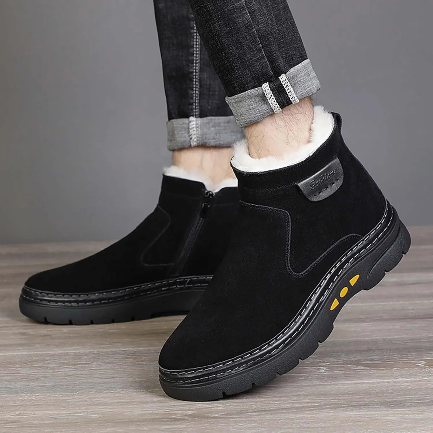 Women's Winter Boots Waterproof Tall Women's Winter Boots Waterproof Non Slip All Black Boots for Winter Snowboots Womens Extra Wide Width Winter Boots