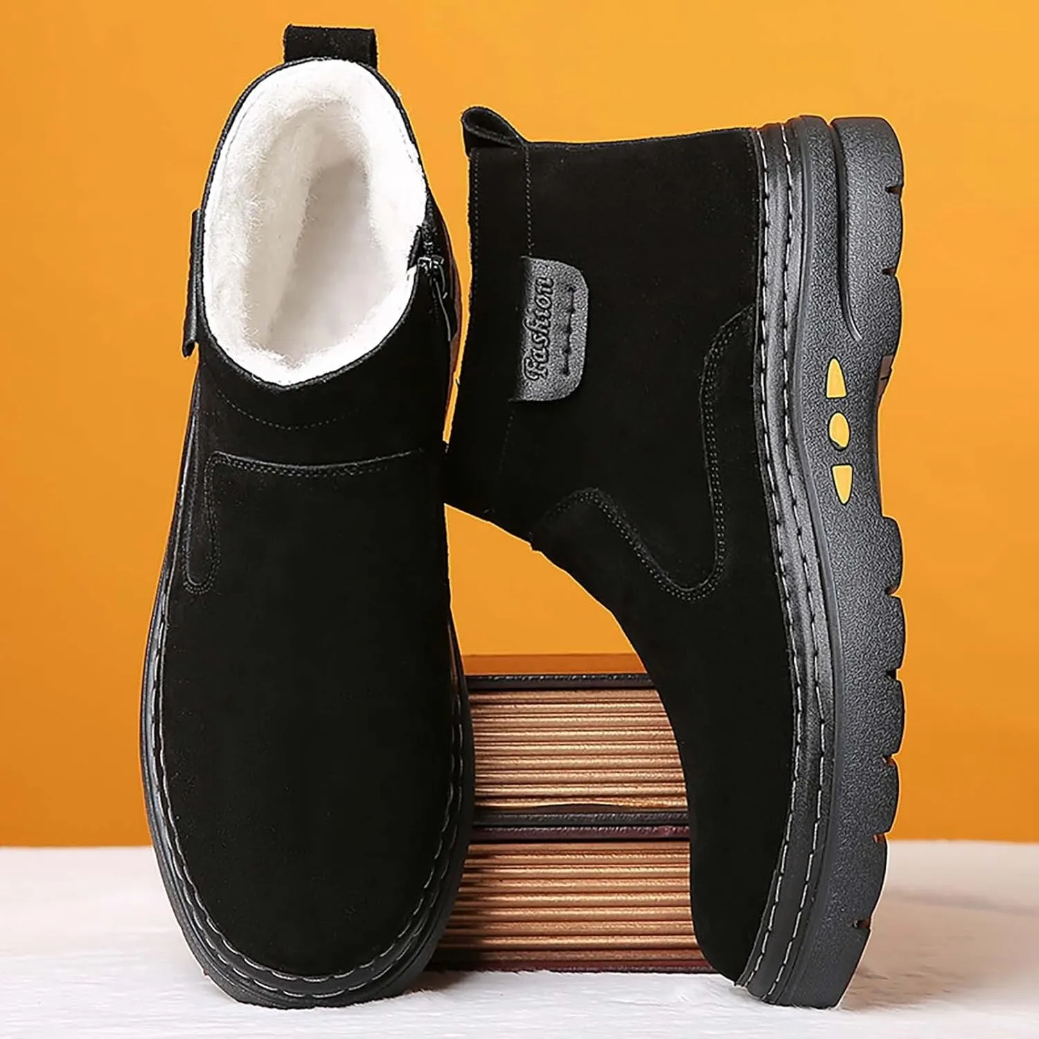 Women's Winter Boots Waterproof Tall Women's Winter Boots Waterproof Non Slip All Black Boots for Winter Snowboots Womens Extra Wide Width Winter Boots