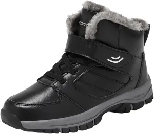 Womens Winter Boots Waterproof Wide Calf Winter Snow Boots for Women Size 12 Womens Winter Booties with Fur Women Boots Winter Slip on Botas Para Mujer De Invierno Para La Nieve