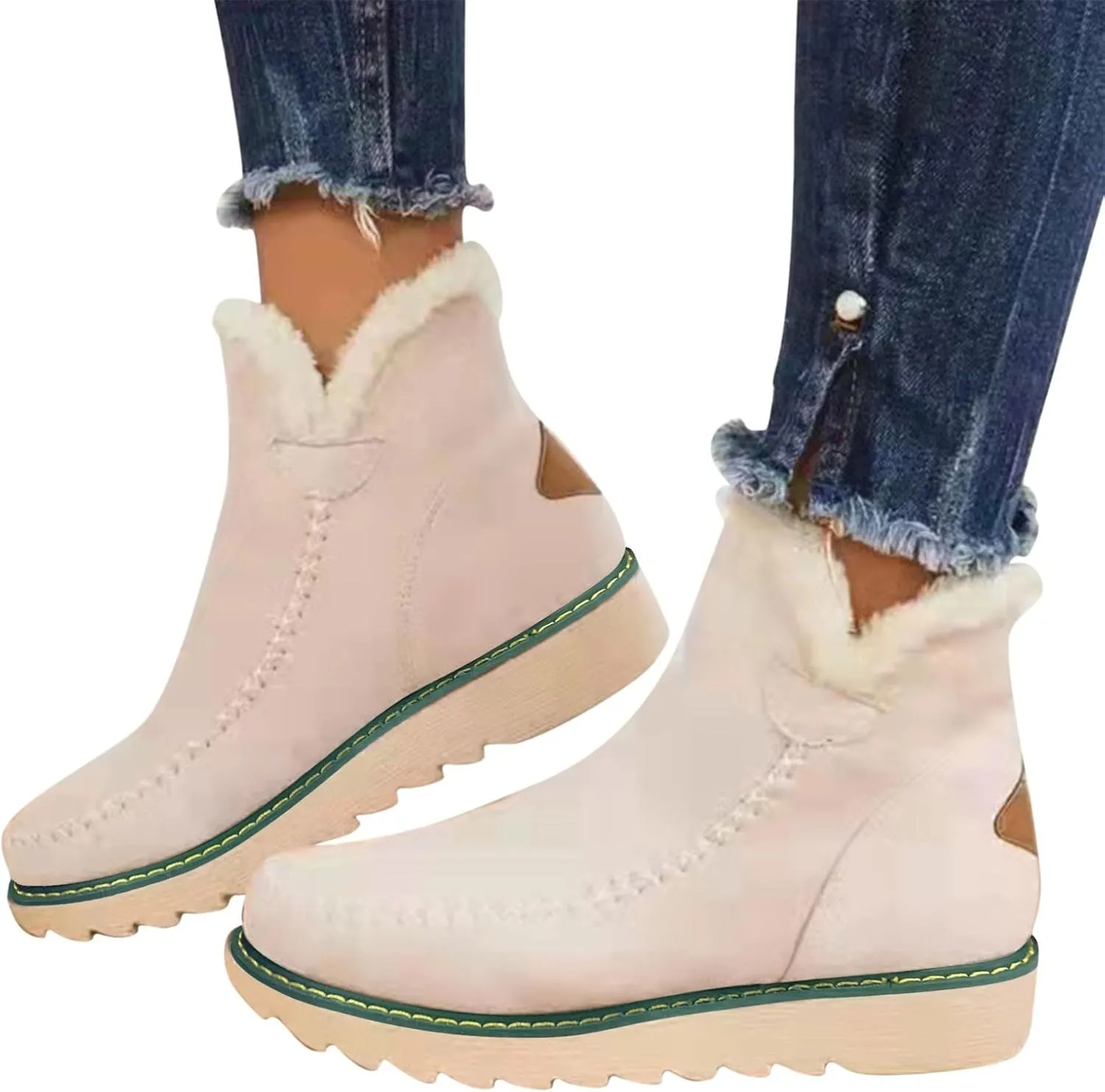 Womens Winter House Shoes with Arch Support Cute Boots for Girls Black Fluffy Boots Fuzzy Boots Womens Womens Snow Boots Size 10 White Early Prime of Day Deals