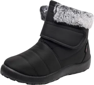 Womens Winter Snow Boots Size 11 Women's Black Waterproof Snow Boots Snow Boots for Women Size 7.5 Fur Boots Heels for Women Winter Botas De Invierno Para Mujer Negras Largas