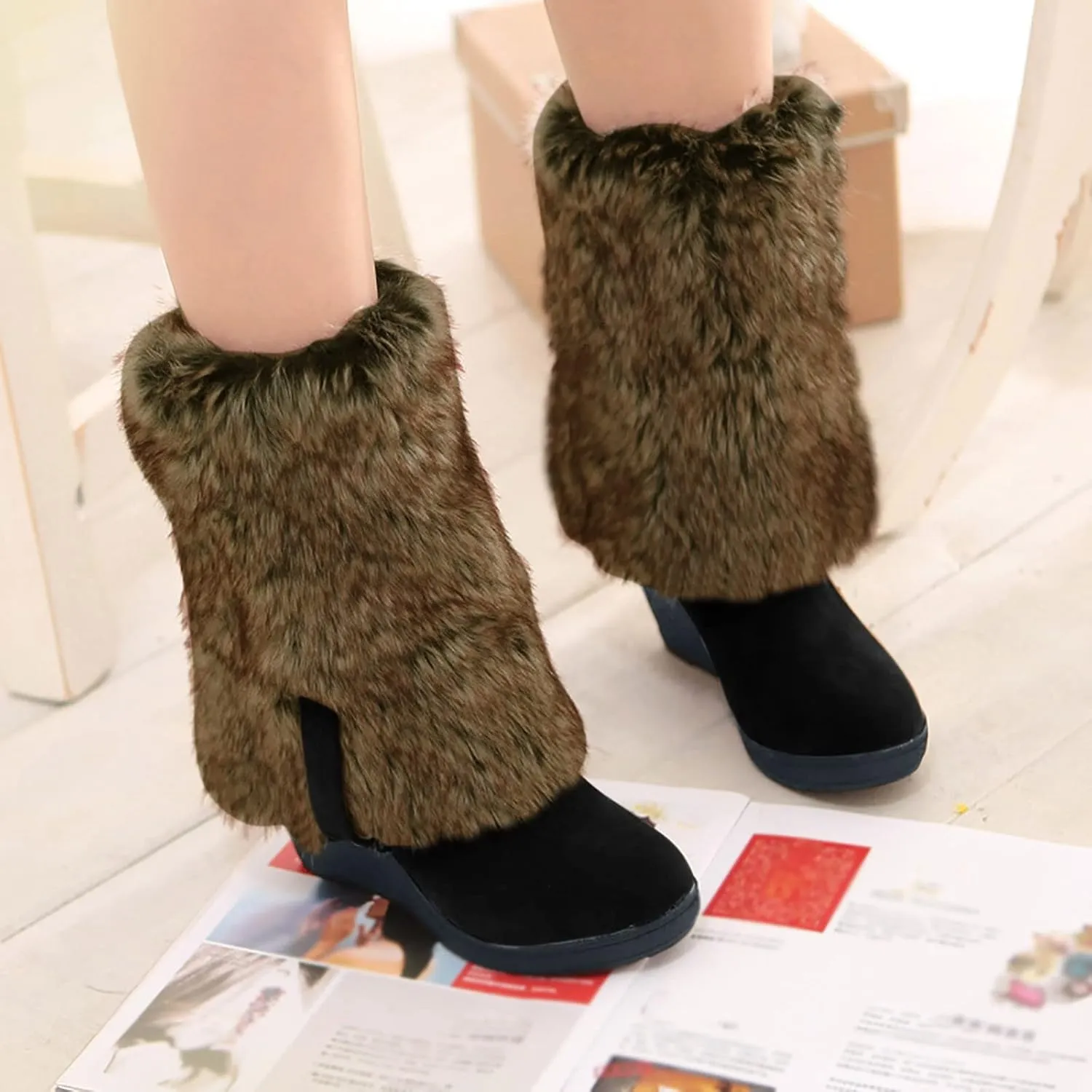 Womens Winter Snow Boots Waterproof Hiking Boots Lightweight Lace to Toe Boots Insulated Warm Outdoor Boots Snow Boots