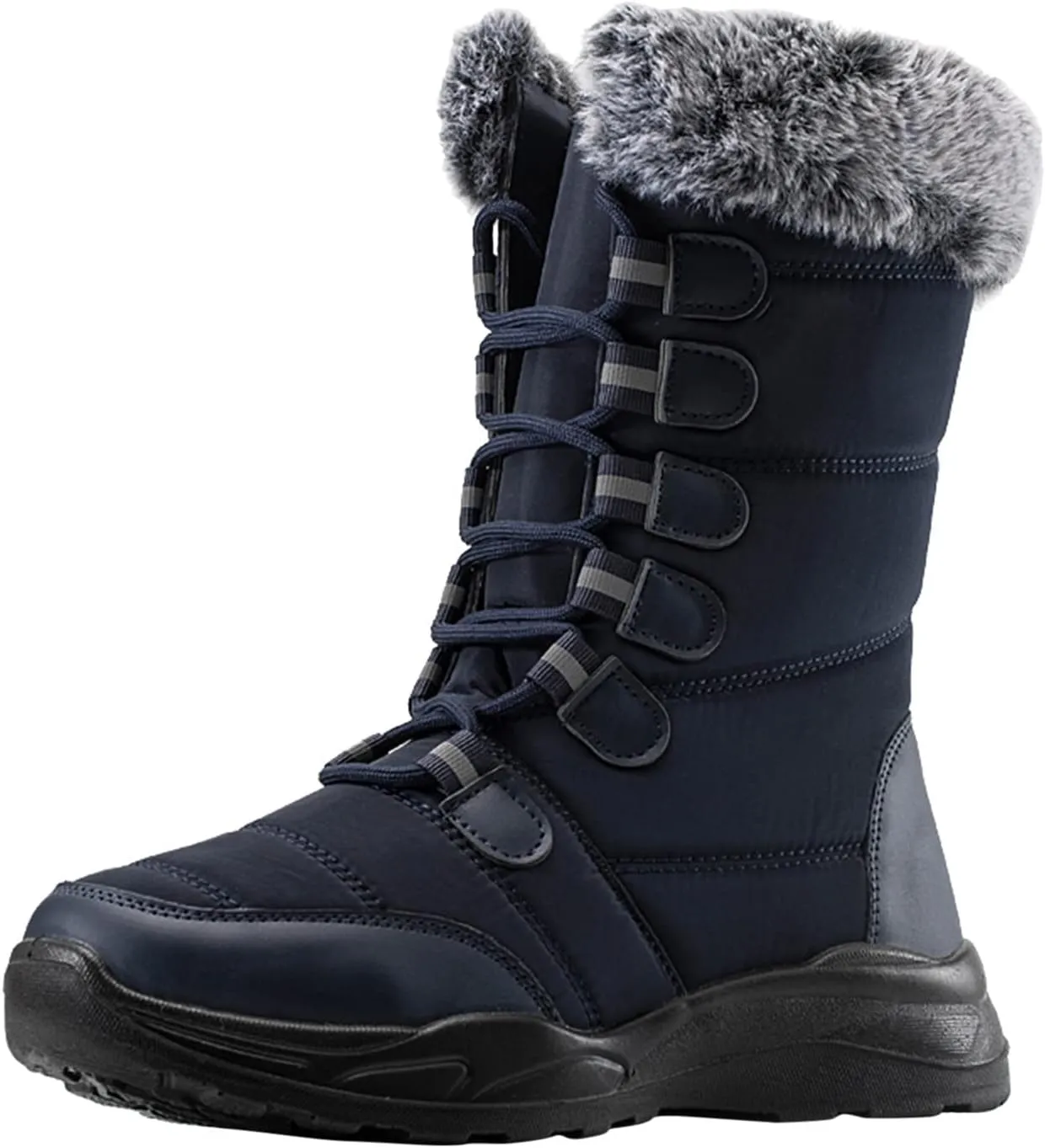 Womens Winter Snow Boots Waterproof Womens Boots Winter 2023 Warm Winter Boots Women Knee High Winter Womens Boots Slip on Plus Size Snow Boots Extra Wide Calf