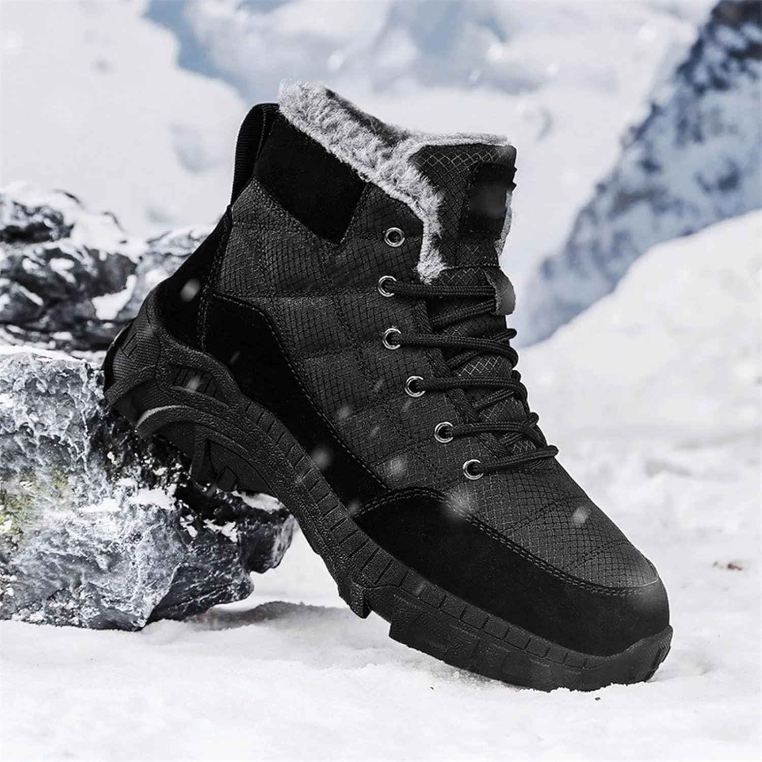 Work Boots for Men Soft Toe Hiking Sneakers Ankle Ladies Women Shoes Business Casual Platform Sneakers