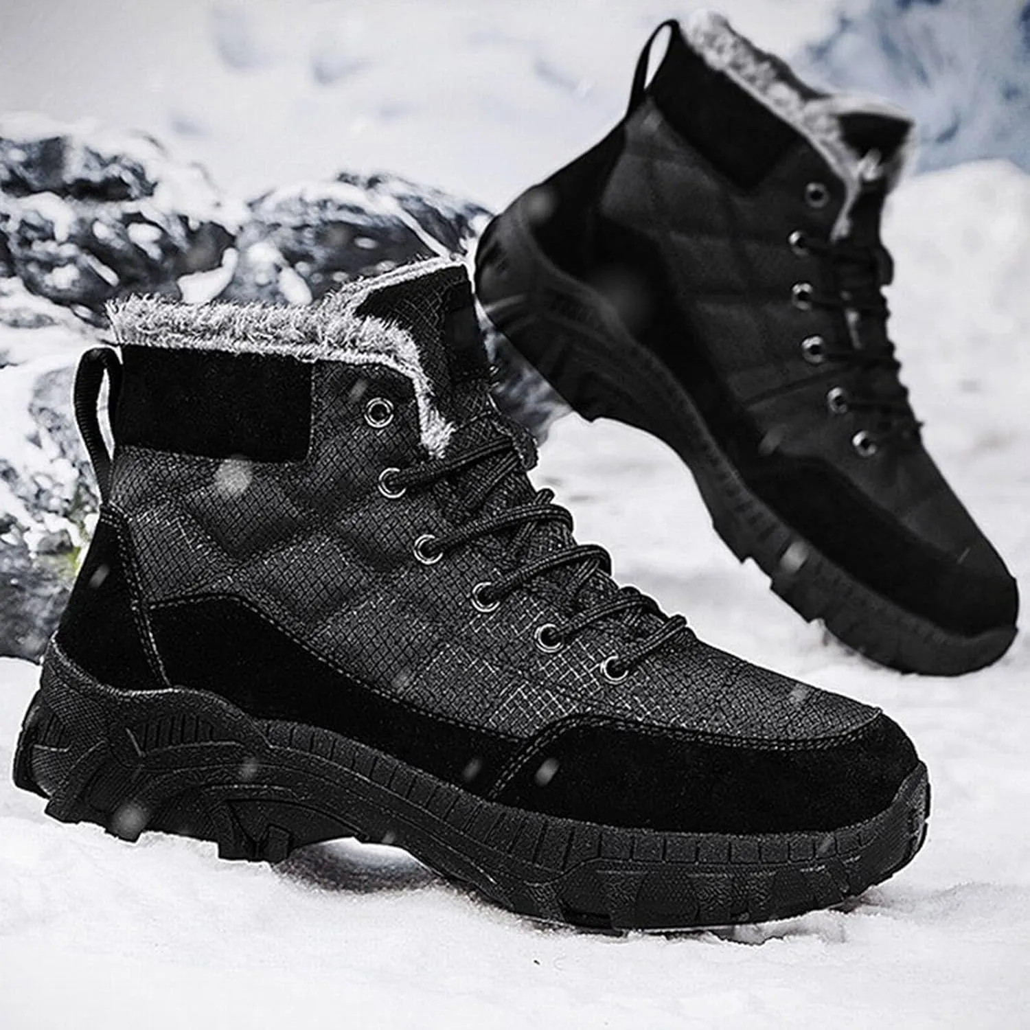 Work Boots for Men Soft Toe Hiking Sneakers Ankle Ladies Women Shoes Business Casual Platform Sneakers