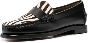 YDN Women Casual Slip On Loafers Flats Round Closed Toe Suede Animal-Print Patchwork Leather Hidden Low Heel Slide Dress Pump Ladies Girls Comfort Walking Driver Shoes