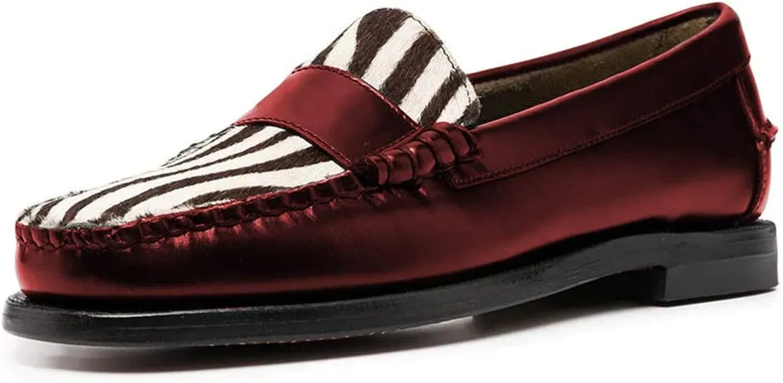 YDN Women Casual Slip On Loafers Flats Round Closed Toe Suede Animal-Print Patchwork Leather Hidden Low Heel Slide Dress Pump Ladies Girls Comfort Walking Driver Shoes
