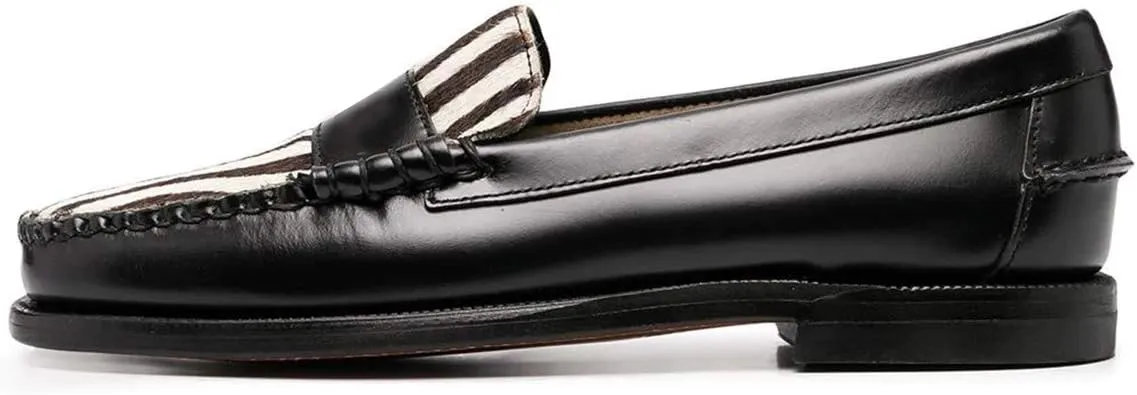 YDN Women Casual Slip On Loafers Flats Round Closed Toe Suede Animal-Print Patchwork Leather Hidden Low Heel Slide Dress Pump Ladies Girls Comfort Walking Driver Shoes