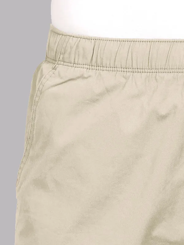 Zephyr Ultra-Light Casual Lounge Shorts - Oyster Beige