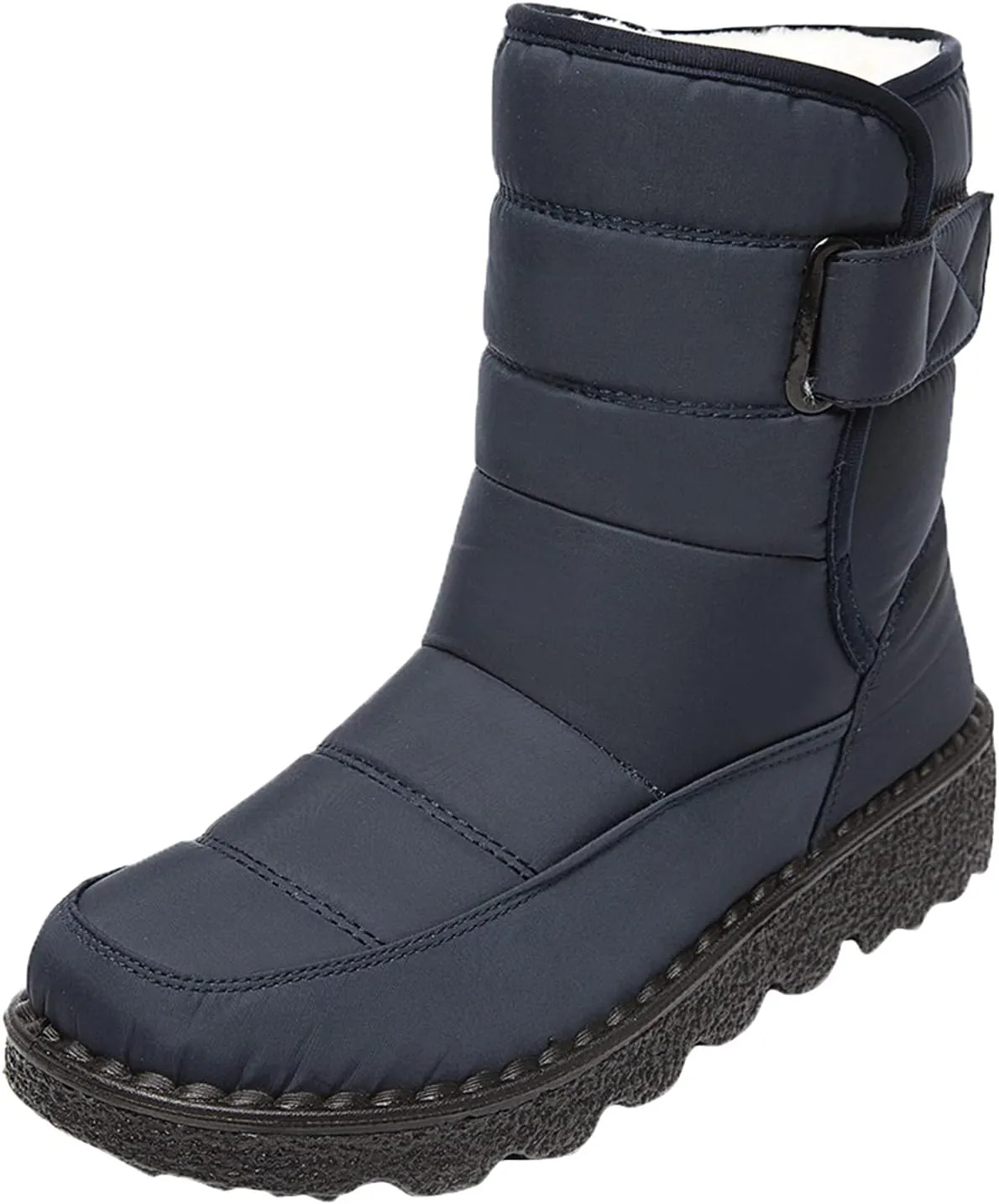 Zipper Winter Boots for Women Waterproof Snow Women's Winter Boots Waterproof Wide Width Womens Slip on Winter Boots Ankle Wide Snow Boots for Women Wide Width Botas De Trabajo En La Nieve Para Mujer